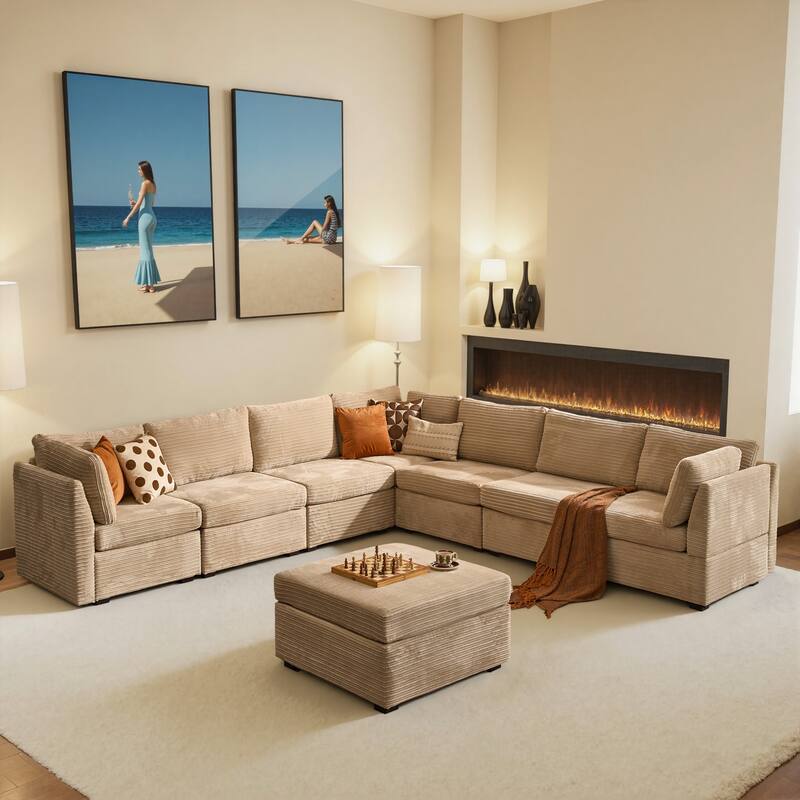 OVIOS Modern Minimalist L-Shaped Sofa​