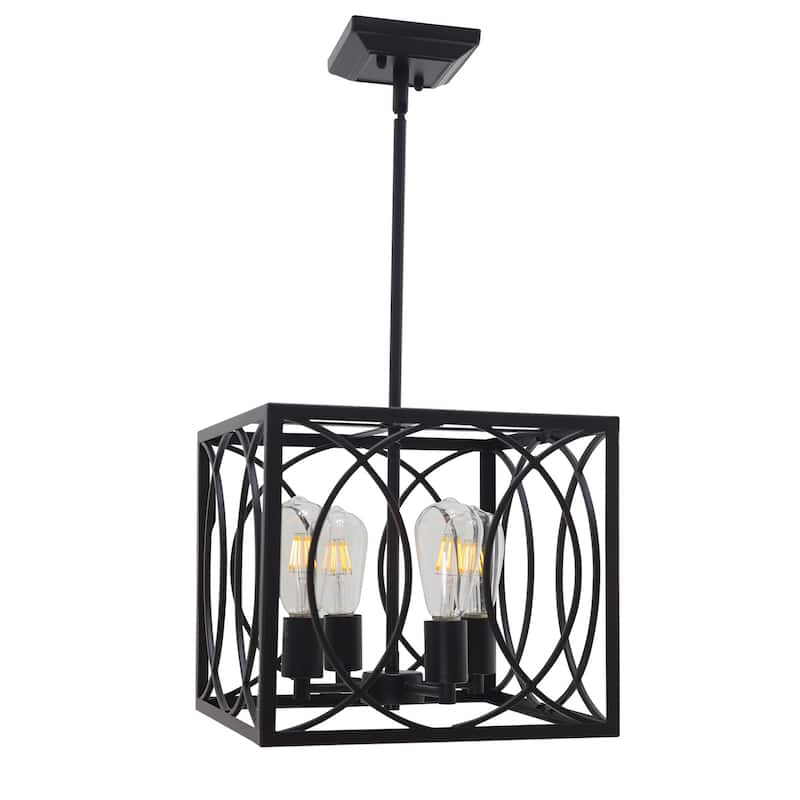 Black Farmhouse Chandelier Pendant Light Fixtures