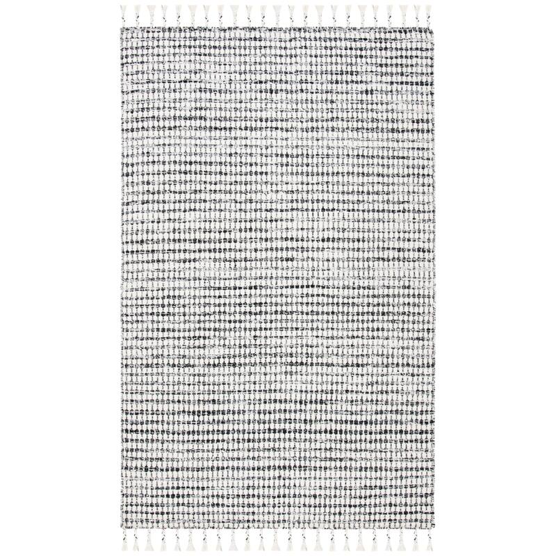 SAFAVIEH Handmade Casablanca Shag Ritsuko Wool Tassel Rug
