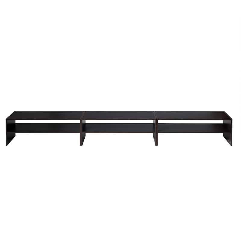 Costway 3 PCS Stackable Shoe Rack 31-Inch Horizontal Organizer 2-tier - See Details