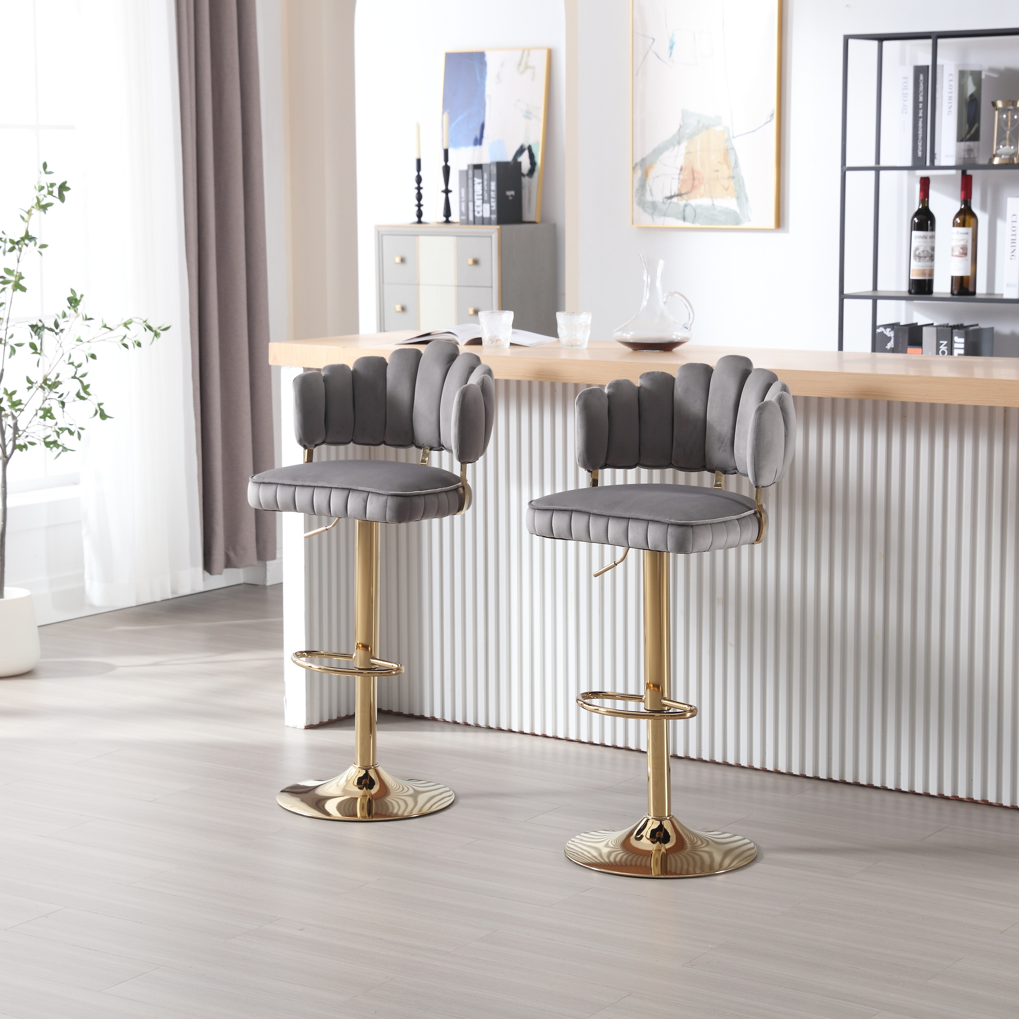 Scallop shop bar stool