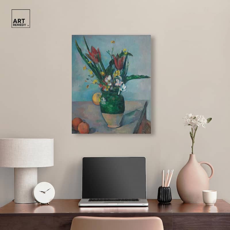 Vase Tulips Canvas by Art Remedy, Gallery Wrapped