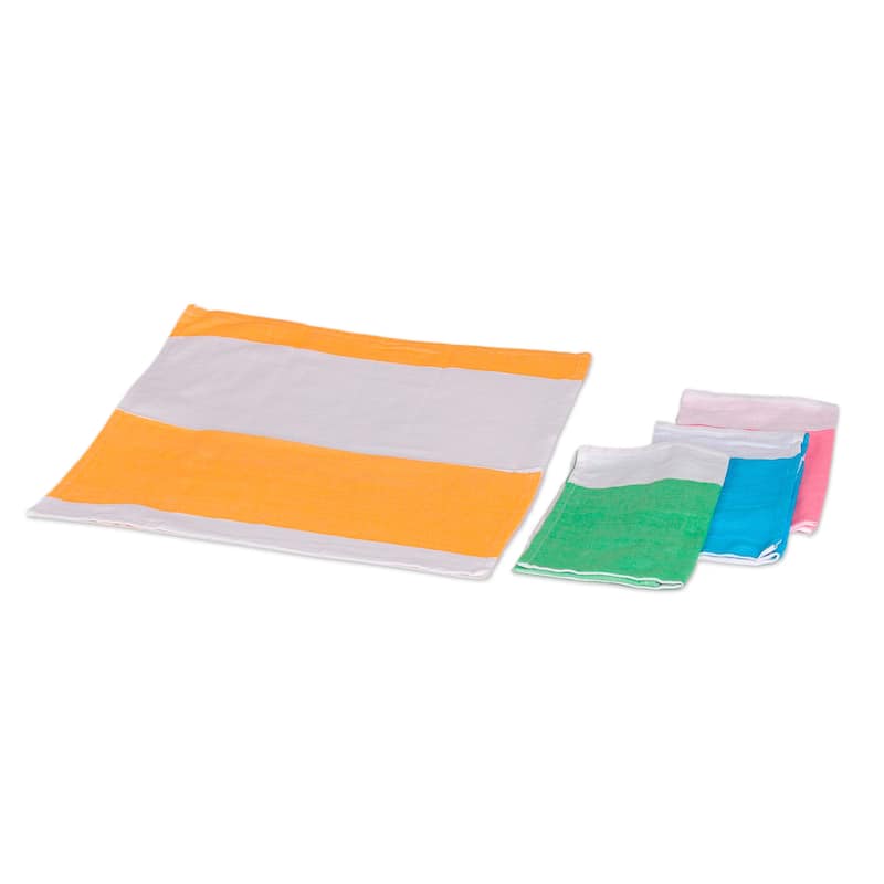 Novica Handmade Colorful Meals Cotton Napkins (Set Of 4)