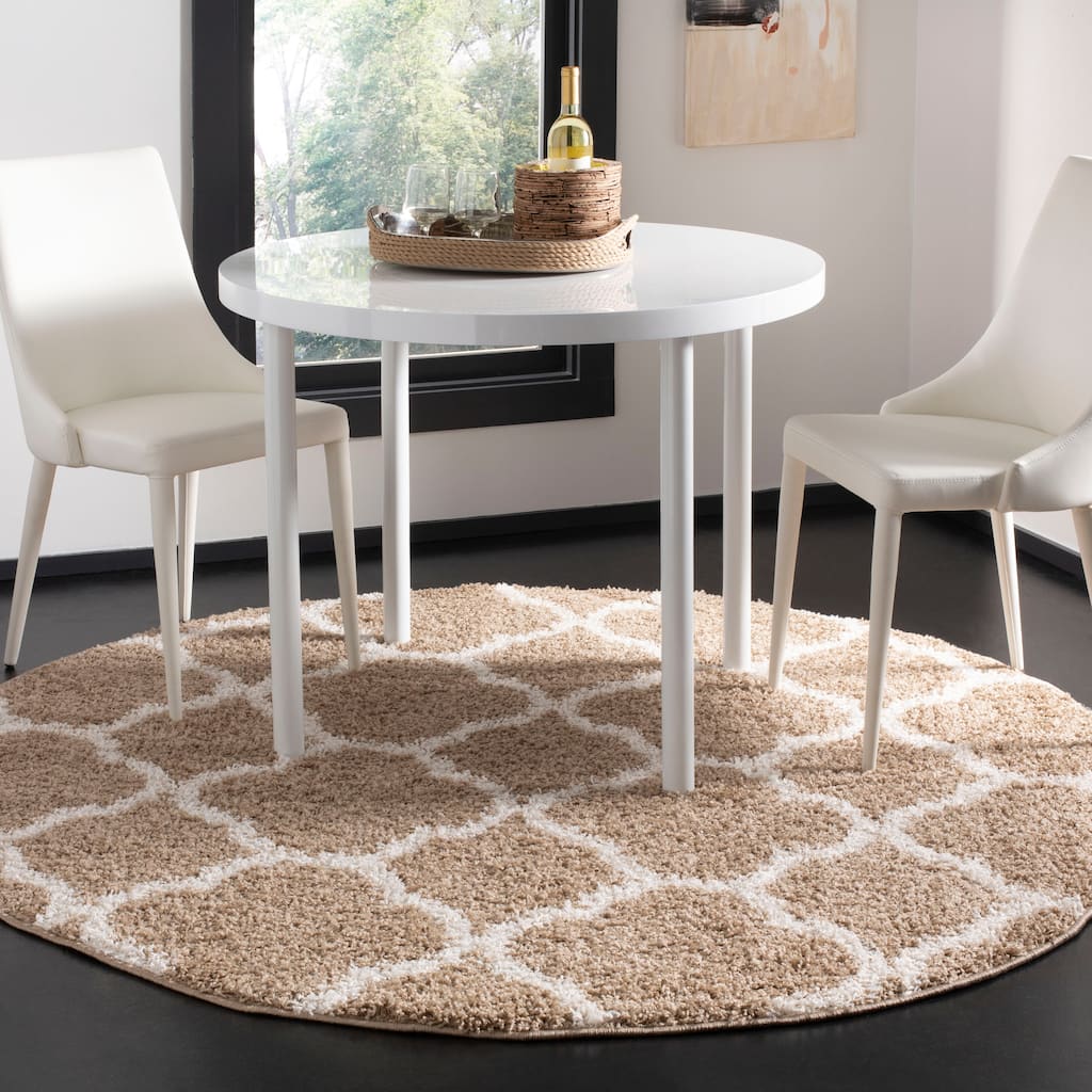 SAFAVIEH, New Myrle Shag Tarquinia Trellis 1.2-inch Thick Rug
