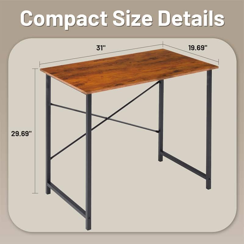 Computer Office Desk 31 Inch Kids Student Study Writing Work, Modern Simple Home Bedroom PC Table