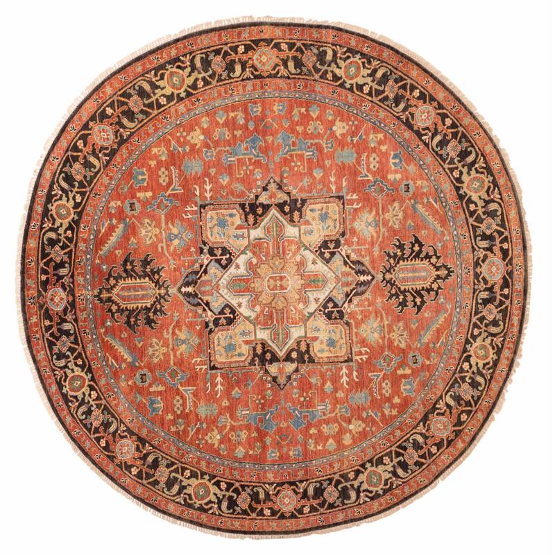 ECARPETGALLERY Hand-knotted Jules Sultane Red Wool Rug - 10'0 x 10'0