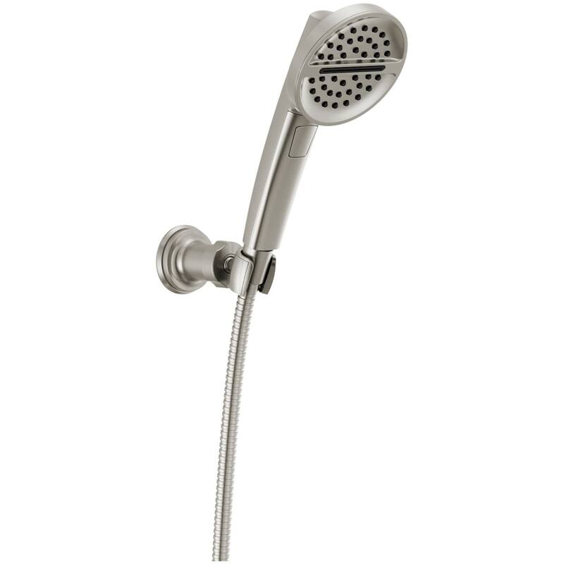 Delta Universal Showering Components 3-Setting Handshower with Wall - Lumicoat Stainless