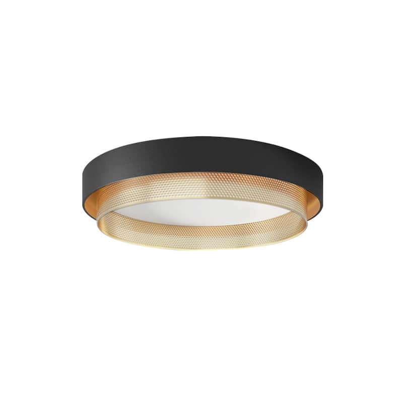 Modern Round Tiered Mesh Design LED Flush Mount Bedroom Ceiling Light