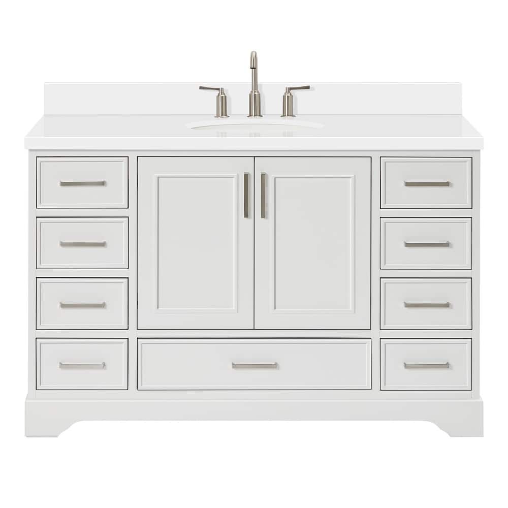 Ariel M055SWQOVO Stafford 54" Free Standing Single Basin Vanity Set