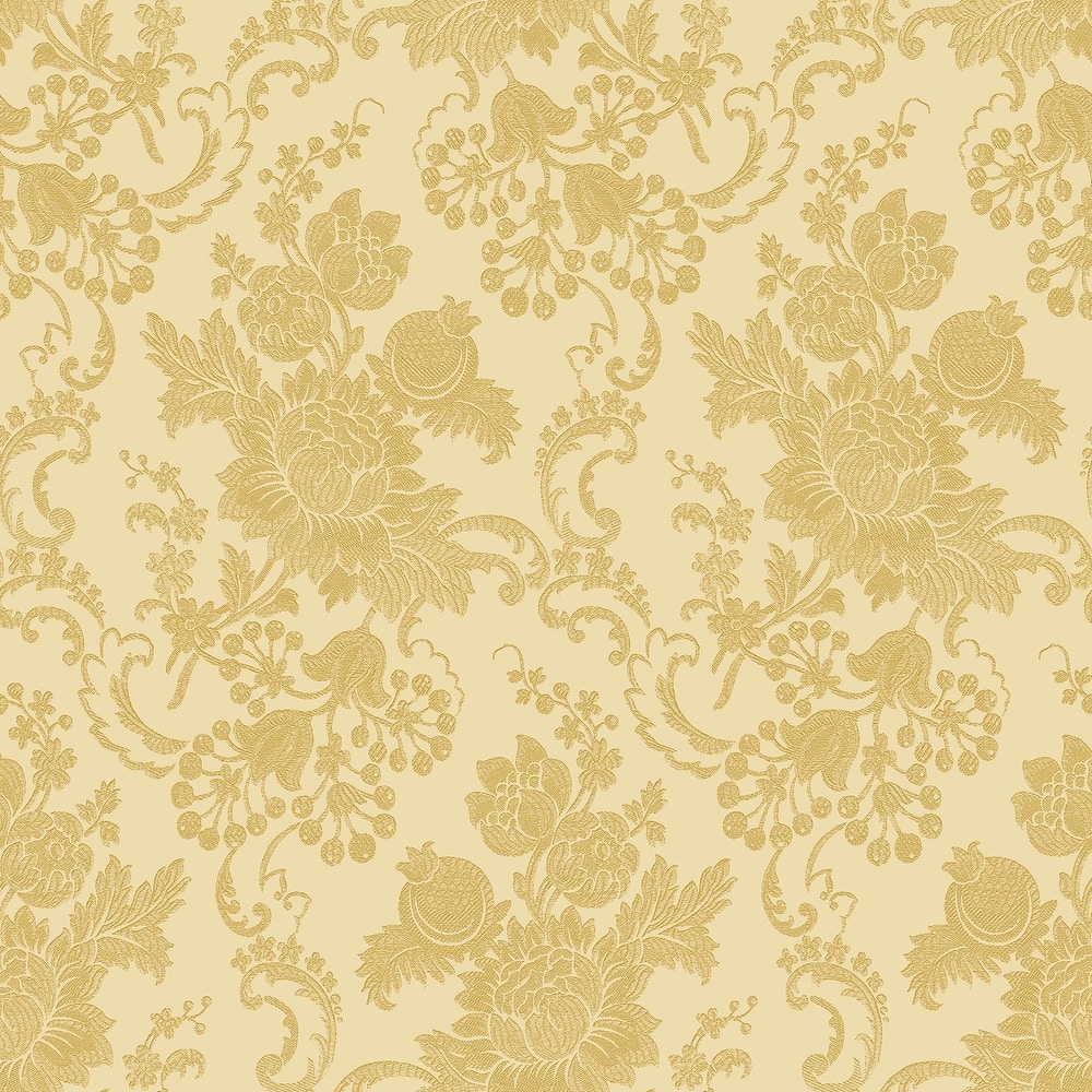 Galerie Wallcoverings Italian Classics 4 Collection Embossed Floreale Floral Bunch Vinyl on Non-woven Matte Wallpaper Roll