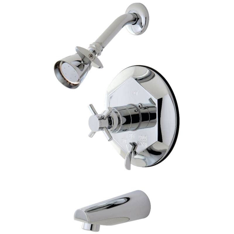 Kingston Brass Concord Tub and Shower Trim Package with 1.8 GPM Single - Polished Chrome