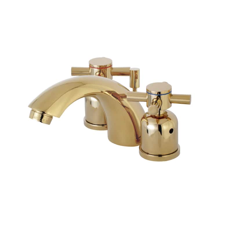 Kingston Brass Concord 1.2 GPM Widespread Bathroom Faucet with Metal - Polished Brass