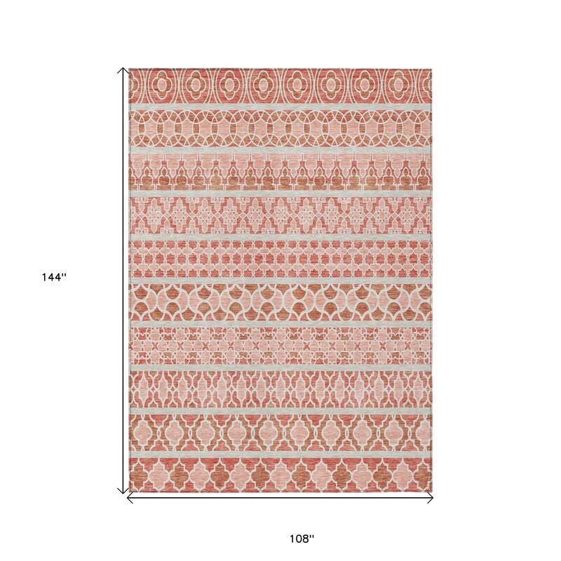 HomeRoots Quatrefoil Transitional Rectangle Outdoor Rug