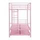 preview thumbnail 9 of 15, Twin over Twin Bunk Bed with Twin Trundle,Metal,No Box Spring Needed