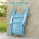 preview thumbnail 48 of 54, Bonosuki 2-Piece Folding Adirondack Chairs with Retractable Ottoman, Fire Pit Patio Chair with Cup Holder