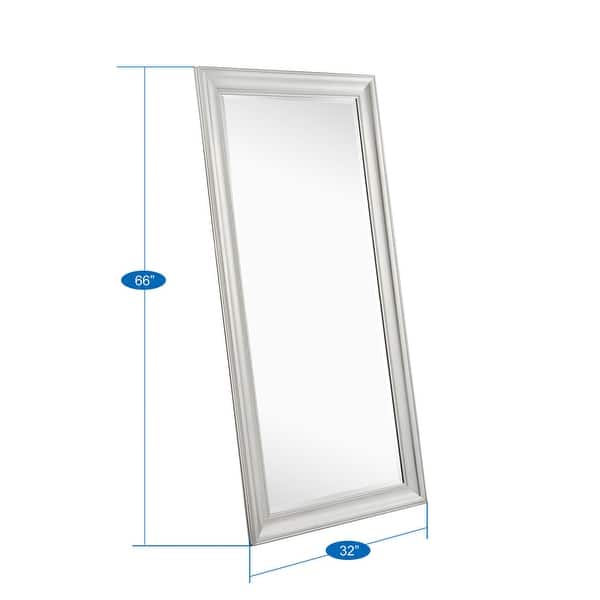 dimension image slide 0 of 2, Tall Beaded Full-Length Mirror - Oversized Full Body Mirror, Free Standing or Wall Mounted