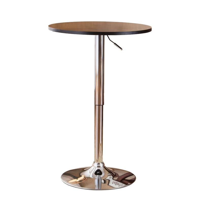 24" Modern Round End Table with Adjustable Pneumatic and Sturdy Base for Living Room