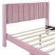 preview thumbnail 12 of 50, Gray Full Velvet Upholstered Bed with Large Storage Drawer - Luxurious Design