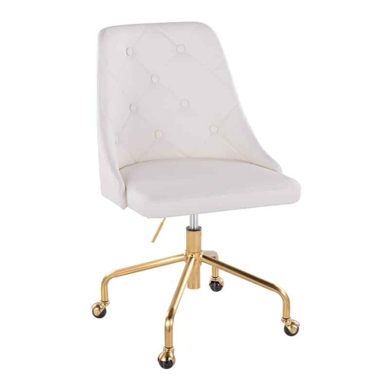 Silver Orchid Ockelbo Adjustable Office Chair with 4-Star Caster Base