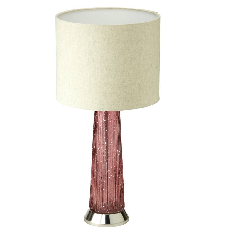 Felix River of Goods Blue and Beige Glass and Metal 22-Inch Table Lamp