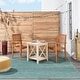 preview thumbnail 102 of 183, Nourison Essentials Solid Contemporary Indoor/ Outdoor Area Rug 5' Square - Blue Green