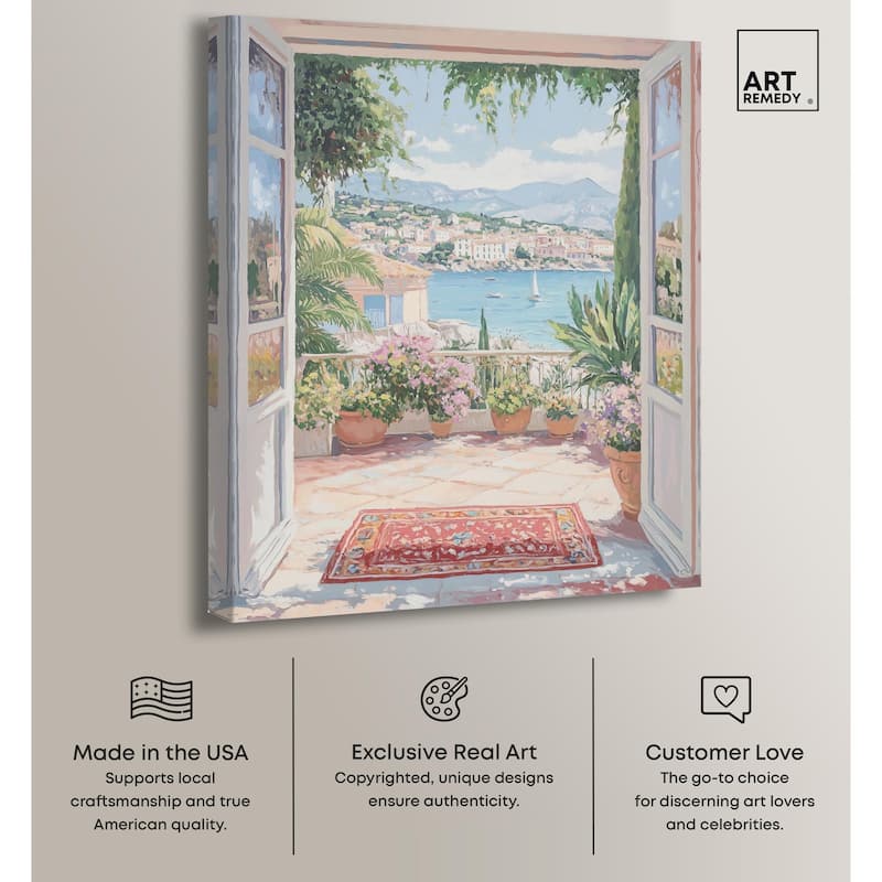 Room with a View Canvas by Art Remedy, Gallery Wrapped
