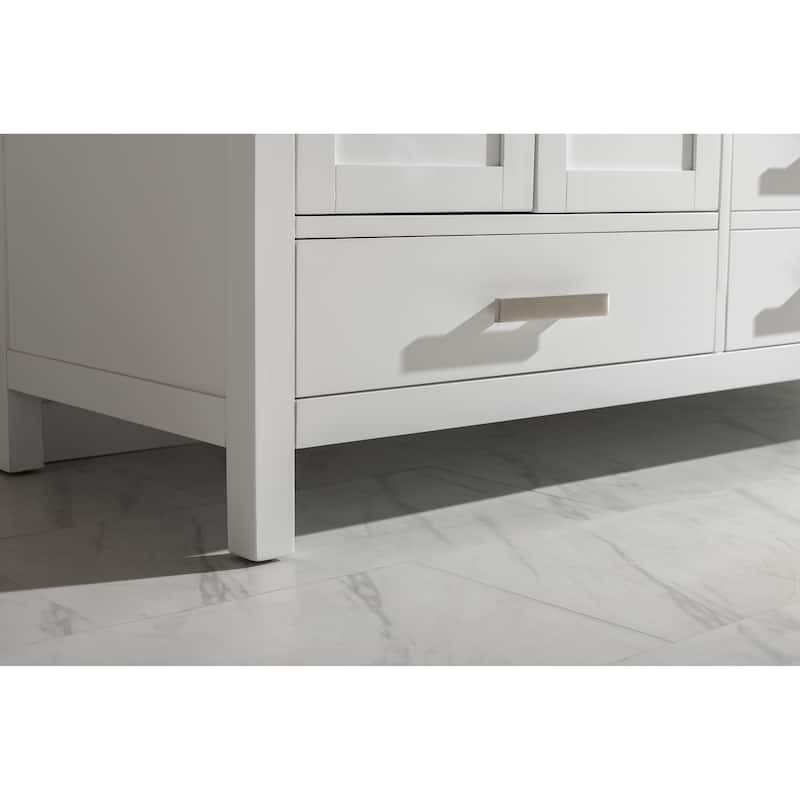Valentino 72" Double Vanity in White