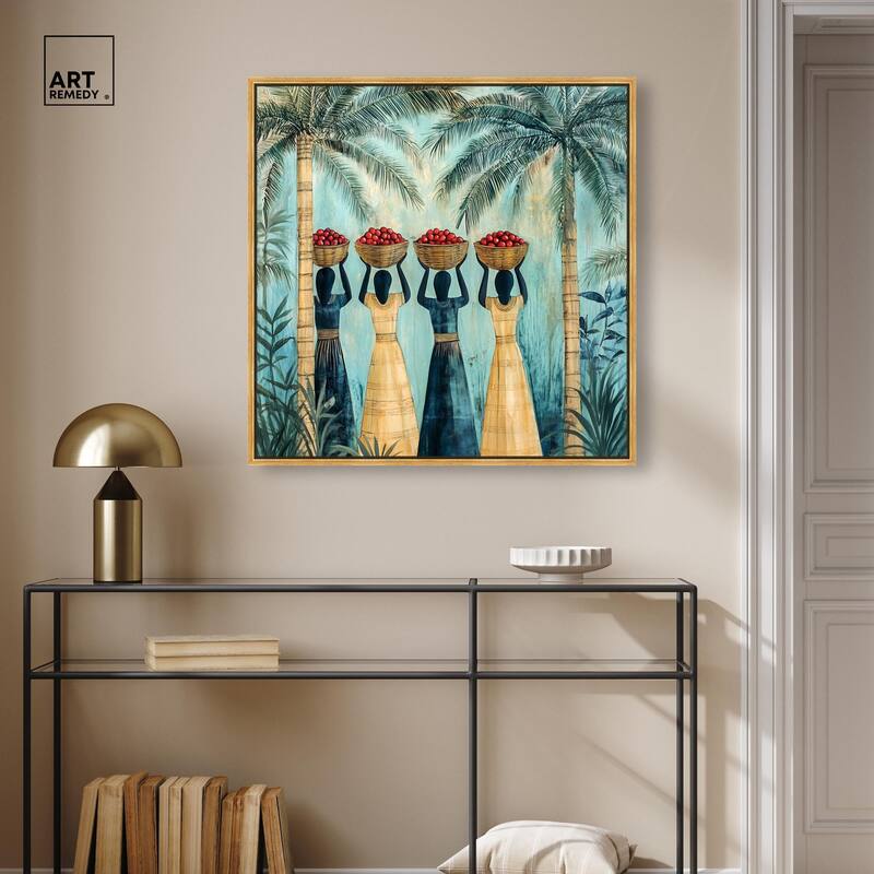 Walk Under Palms Canvas by Art Remedy