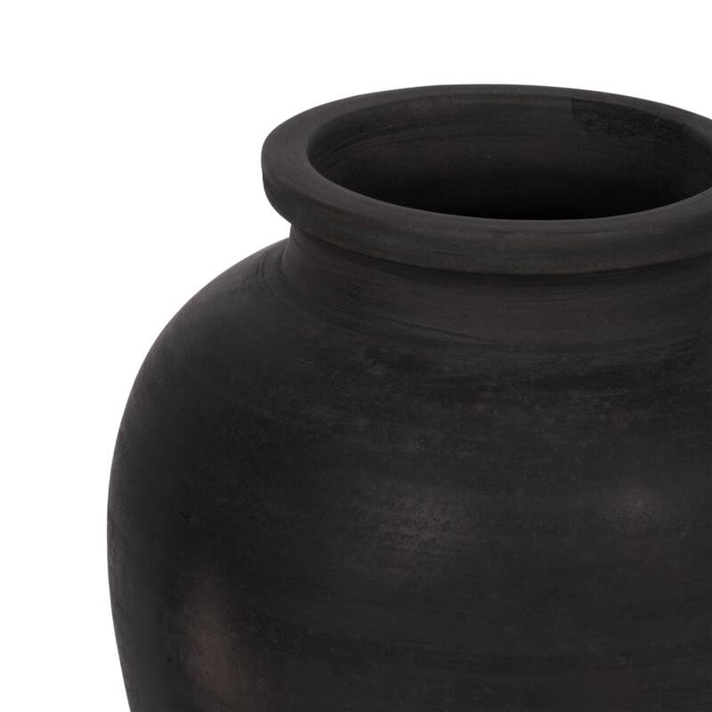 Decorative Round Pottery Vase for Home Decor