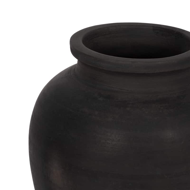 Pottery Decorative Vase Rustic Finish for Living Room or Shelf Decor