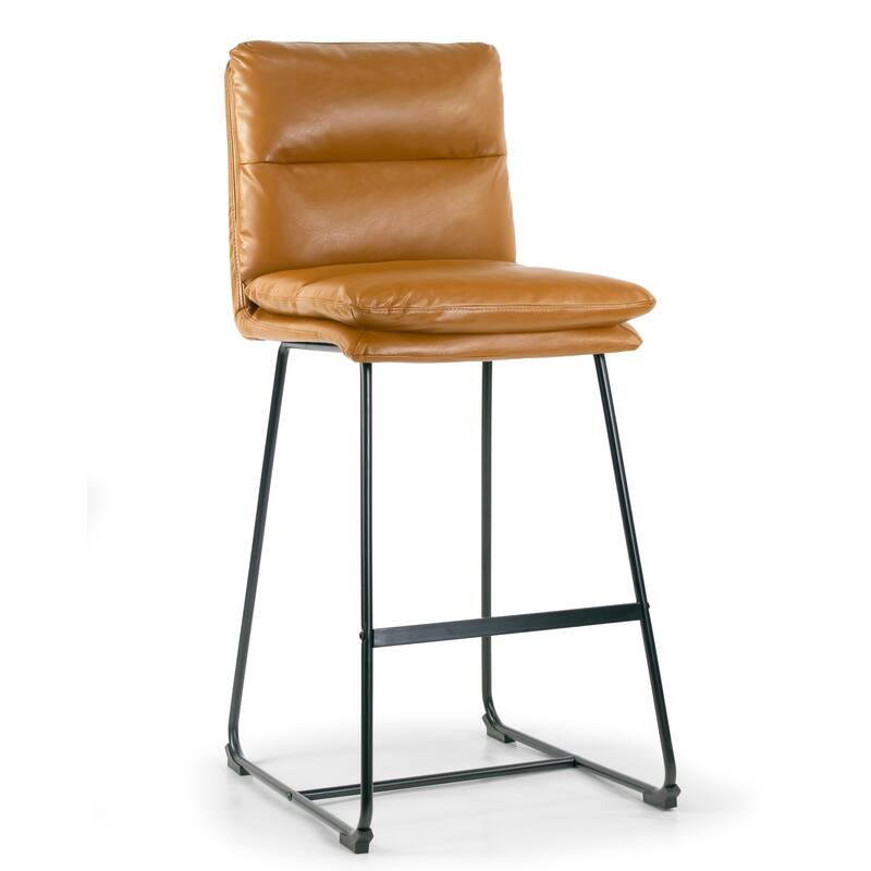 Set of 2 Aulani Upholstered Metal Frame Bar Stool