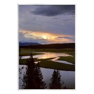 Stupell River Overhead Clouds Landscape Wall Plaque Art by Dennis ...