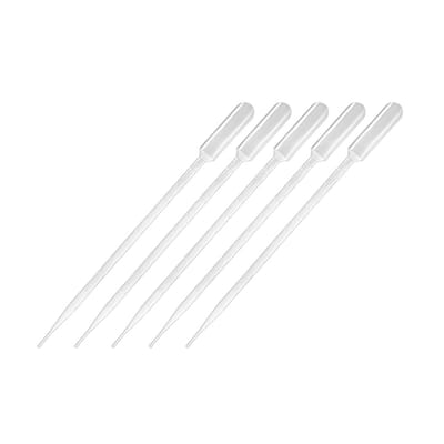 20Pcs 10ml Disposable Pasteur Pipettes Liquid Drop Droppers Graduated 295mm Long - Clear