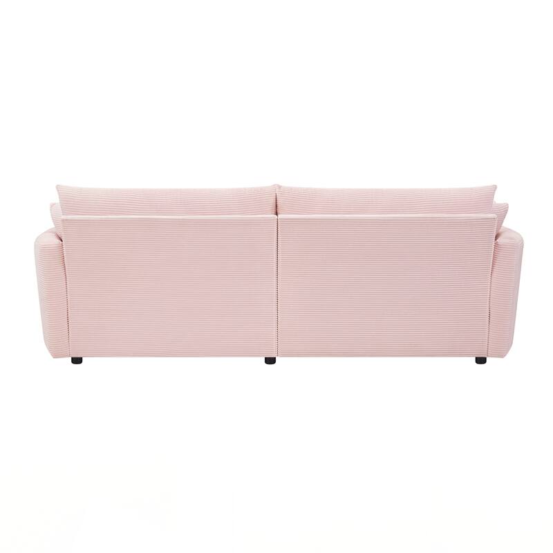 102.3" Sofa Bed Upholstered Sofa Couch with Deep Seat and USB Ports for Living Room