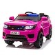 preview thumbnail 2 of 7, 12V Pink Police Car Ride-On for Kids: Parental Remote Control, Sirens, Flashing Lights, & Music