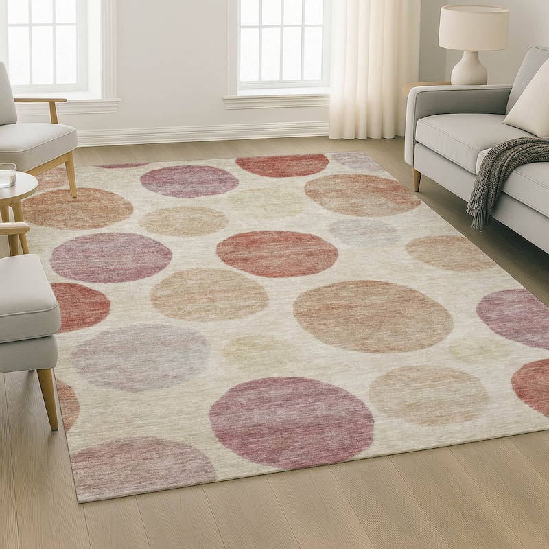Premium Washable Super Soft Modern Bubbles Mayfield Rug