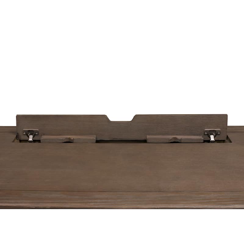 Carson Wood Electronic Sit/Stand Desk, Standing Desk, Gray