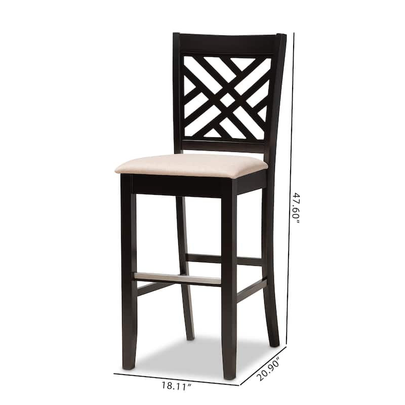 Jason Modern and Contemporary 2-Piece Bar Stool Set