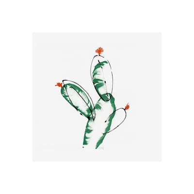 Cactus I (20 x 20) Canvas Art Print