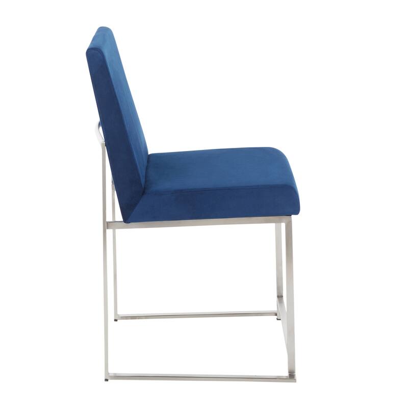 Silver Orchid Forrest High Back Stainless Steel Dining Chair (Set of 2)