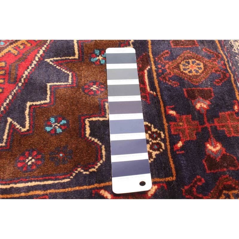 ECARPETGALLERY Hand-knotted Teimani Dark Navy Wool Rug - 2'7 x 4'9