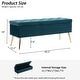 preview thumbnail 15 of 72, Velvet/Leather Storage Bench for Bedroom,End of Bed Bench for King Size Bed, Modern Upholstered Long Ottoman Bench for Entryway