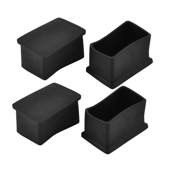 Silicone furniture leg covers discount square