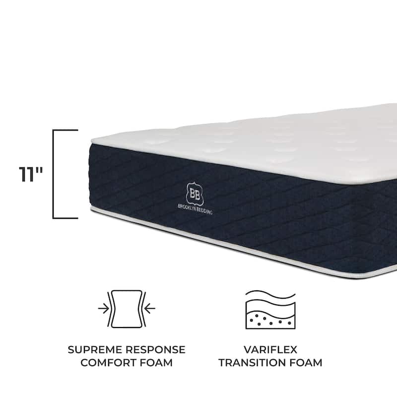 Brooklyn Bedding Signature 11" Hybrid Mattress with Comfort Foam
