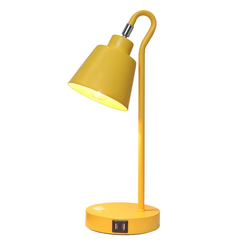 Looped Desk Lamp with Adjustable Shade - 16" - Yellow