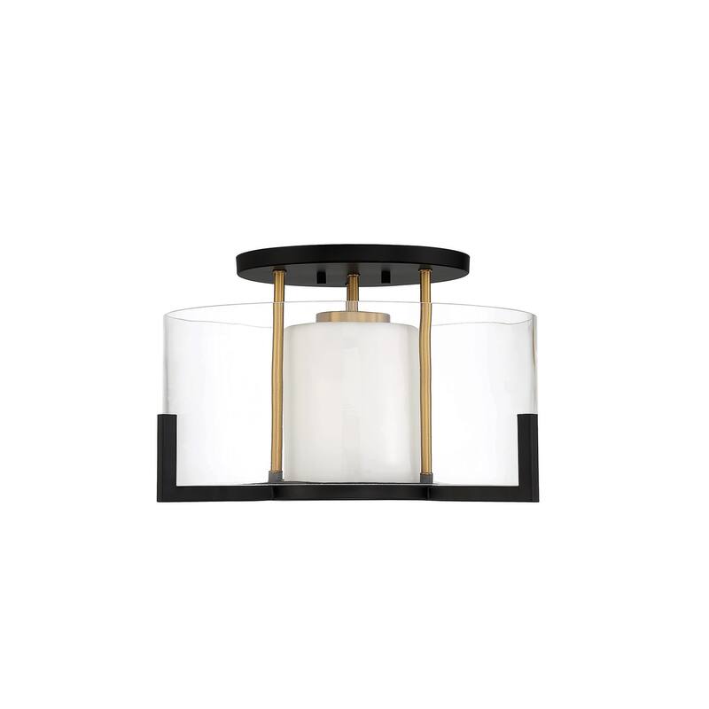 Savoy House 6-1981-1 Eaton 17" Wide Semi-Flush Bowl Ceiling Fixture