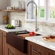 preview thumbnail 19 of 49, Karran 34" Undermount Large Single Bowl Quartz Farmhouse Workstation Kitchen Sink