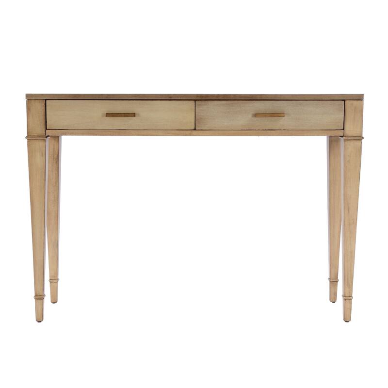 Kai 2 Drawer 46" Burl Wood Console Table
