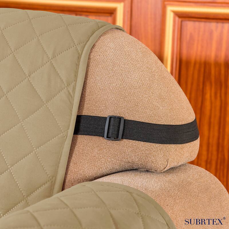 Subrtex Loveseat Reversible Couch Cover Quilted Slipcover Furniture Protector