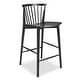 preview thumbnail 15 of 23, Poly & Bark Ligna Counter Stool - Solid Wood Frame Black